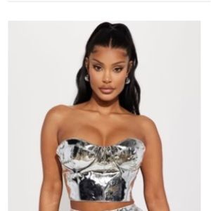 Sliver corset Top